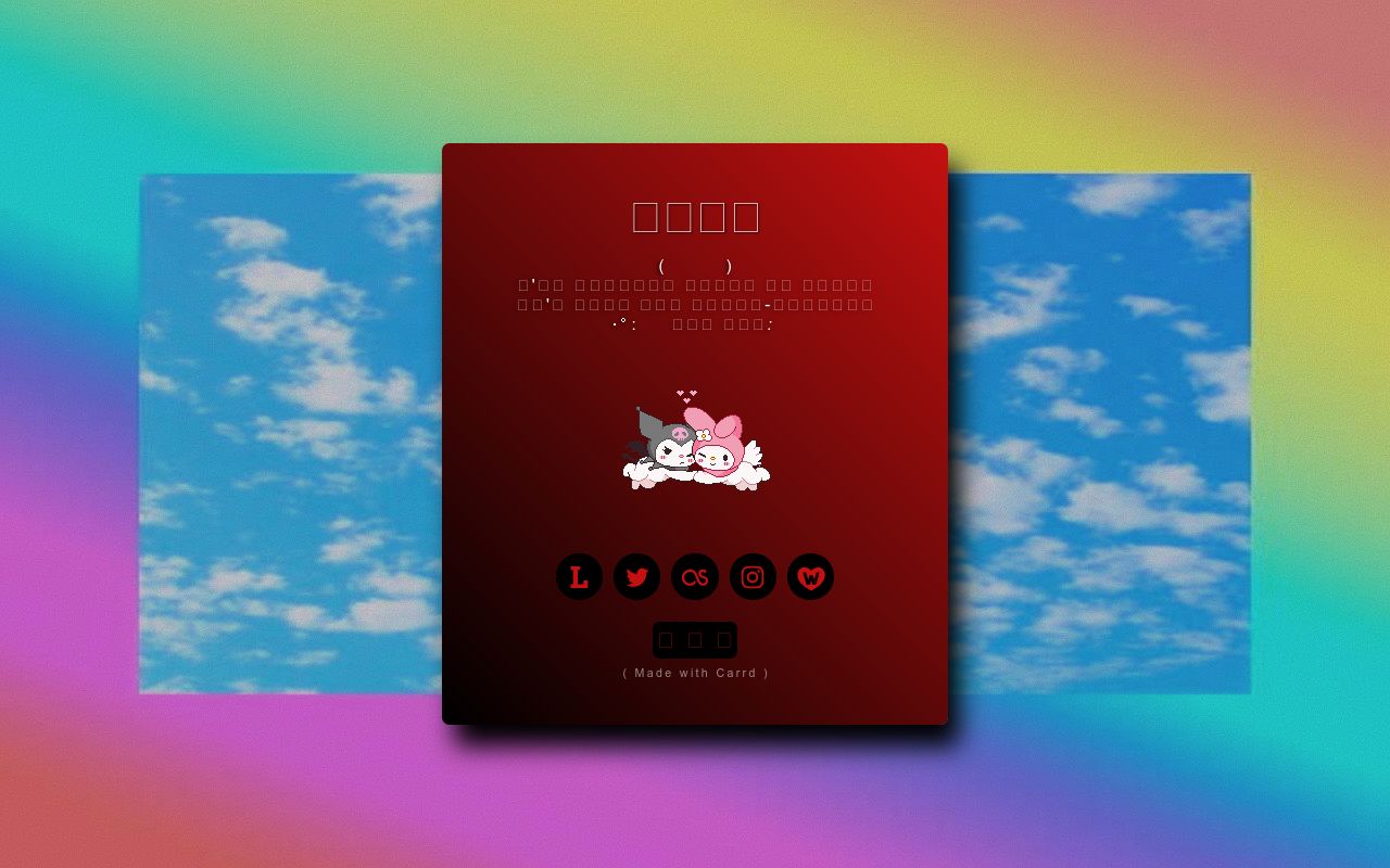 Carrd profile picture for @sada